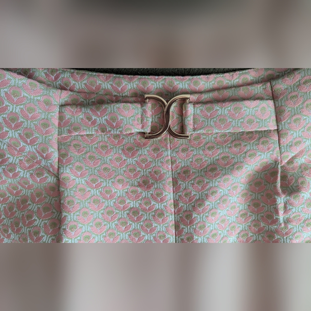 NAF NAF Pink and Cream High Waist Shorts